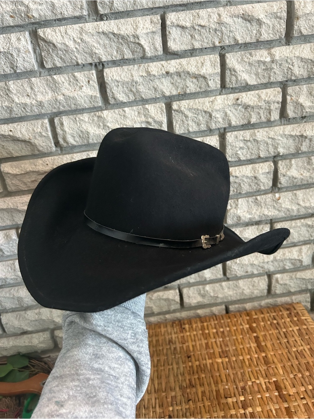 Stetson 100% wool black hat